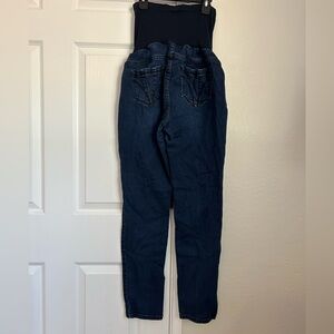 Indigo blue maternity skinny jeans